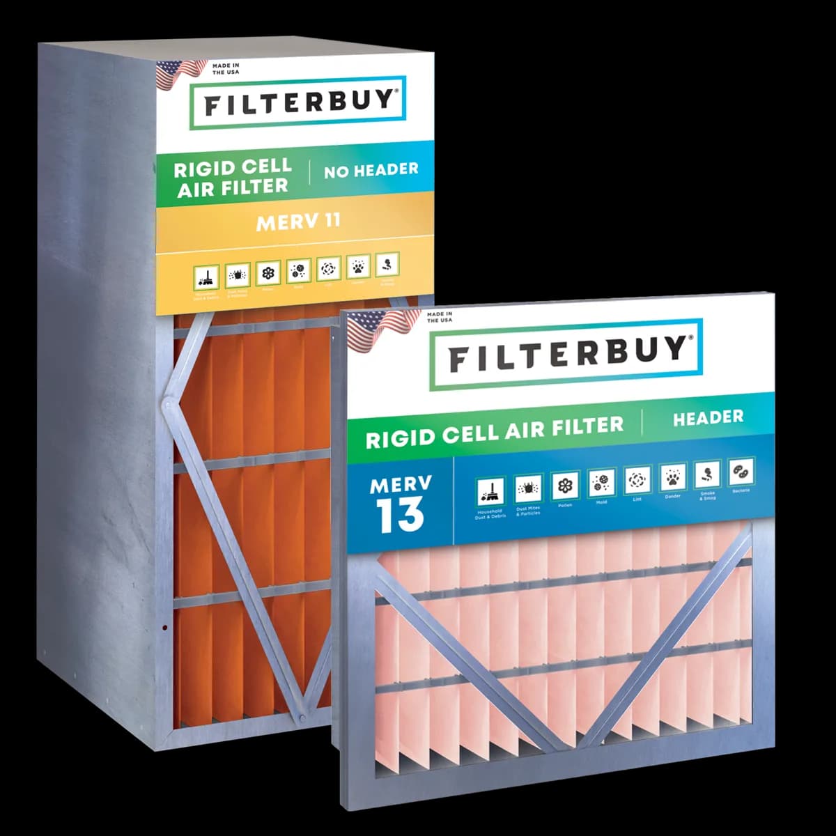 Representative image for 12 × 24x6" No Header MERV 11 Rigid Cell Air Filter